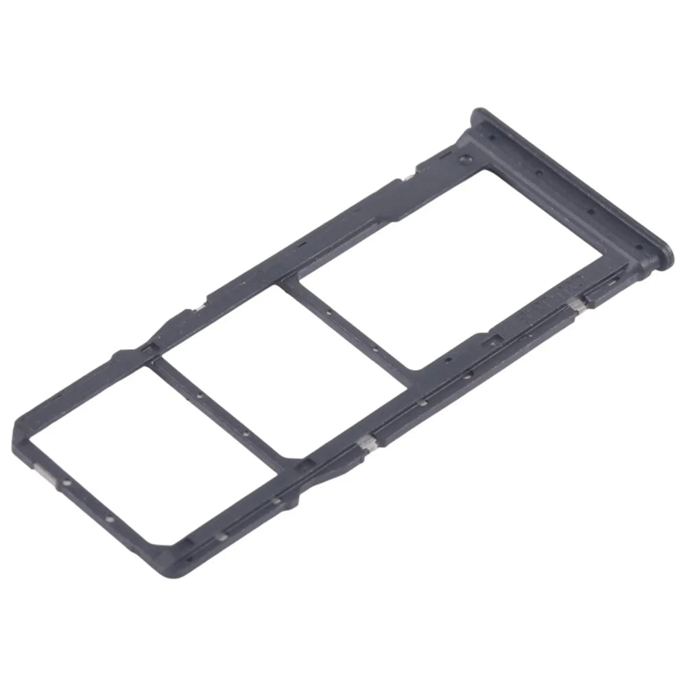 For Xiaomi Poco M6 5G Dual SIM Card + TF Card Tray Holder Replacement Part (Without Logo) - Black - 3