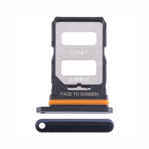 For Xiaomi 13 Lite Dual SIM Card Tray Holder Replacement Part (Without Logo) - Black - 1
