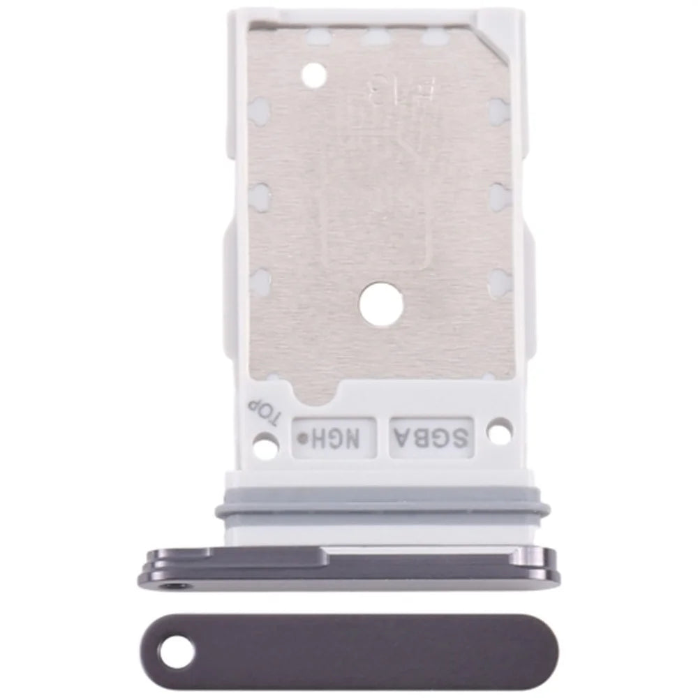 For Samsung Galaxy S25 S931 / S25+ S936 OEM Dual SIM Card Tray Holder Replacement Part (Without Logo) - Black - 1