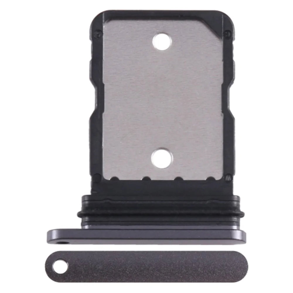 For Google Pixel 8 OEM SIM Card Holder Replacement Part (Without Logo) - Black - 1