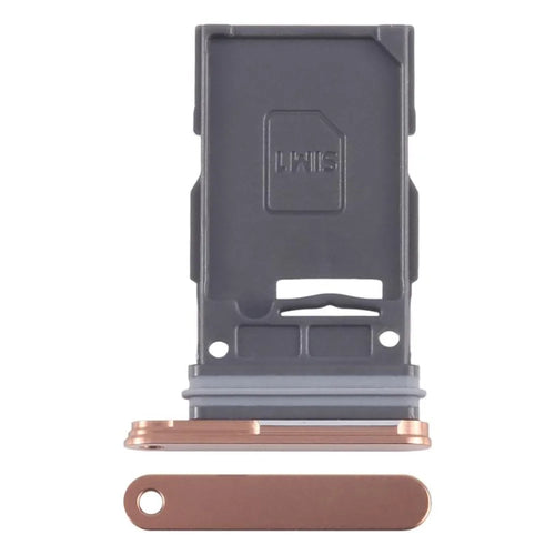 For Samsung Galaxy S24 S921 / S24+ S926 OEM SIM Tray Holder Replacement (Without Logo) - Orange - 1