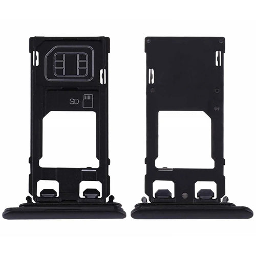 For Sony Xperia XZs OEM SIM Tray Holder Replacement (Without Logo) - Black - 1