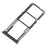 For Xiaomi Poco M6 Pro 4G Dual SIM Card + TF Card Tray Holder Replacement Part (Without Logo) - Black - 1