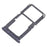 For Xiaomi Redmi A3x 4G SIM Card + TF Card Tray Holder Replacement Part (without Logo) - Black - 1