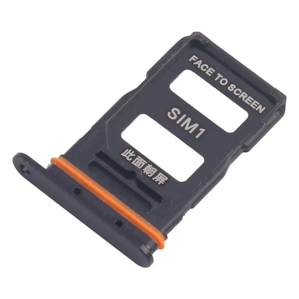 For Xiaomi 14 Ultra Dual SIM Card Tray Holder Replacement Part (Without Logo) - Black - 1