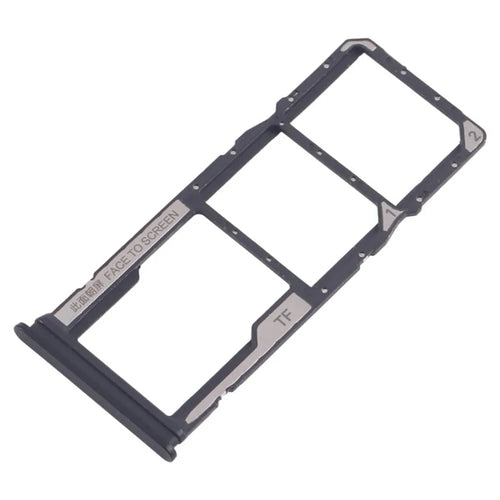 For Xiaomi Redmi A4 5G Dual SIM Card + TF Card Tray Holder Replacement Part (Without Logo) - Black - 1