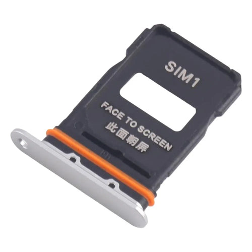 For Xiaomi 15 Ultra SIM Card Tray Holder Replacement Part (without Logo) - White - 1