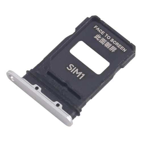 For Xiaomi 15 Pro SIM Card Tray Holder Replacement Part (without Logo) - White - 1