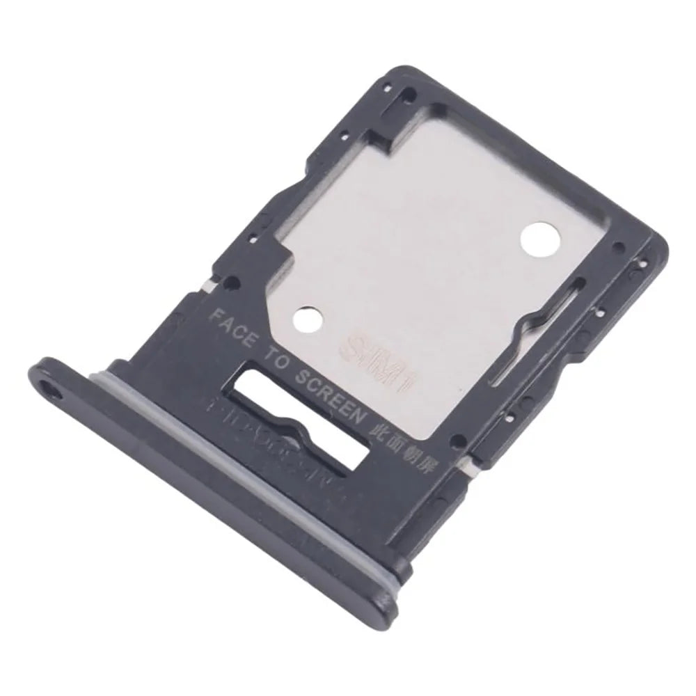 For Xiaomi Redmi Note 14 5G Dual SIM Card Tray Holder Replacement Part (Without Logo) - Black - 1