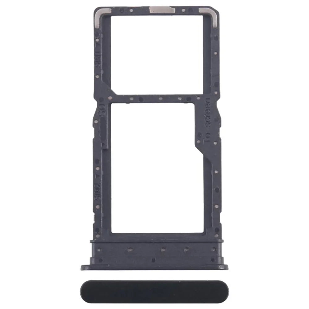 For Samsung Galaxy A06 5G A066 OEM Dual SIM Card Holder Replacement Part (Without Logo) - Black - 1