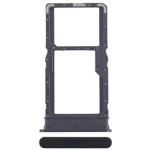 For Samsung Galaxy A06 5G A066 OEM Dual SIM Card Holder Replacement Part (Without Logo) - Black - 1