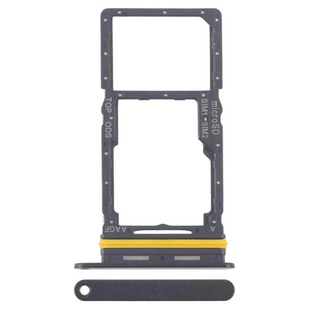 For Samsung Galaxy A17 5G A176 OEM Dual SIM Card Holder Replacement Part (Without Logo) - Black - 1