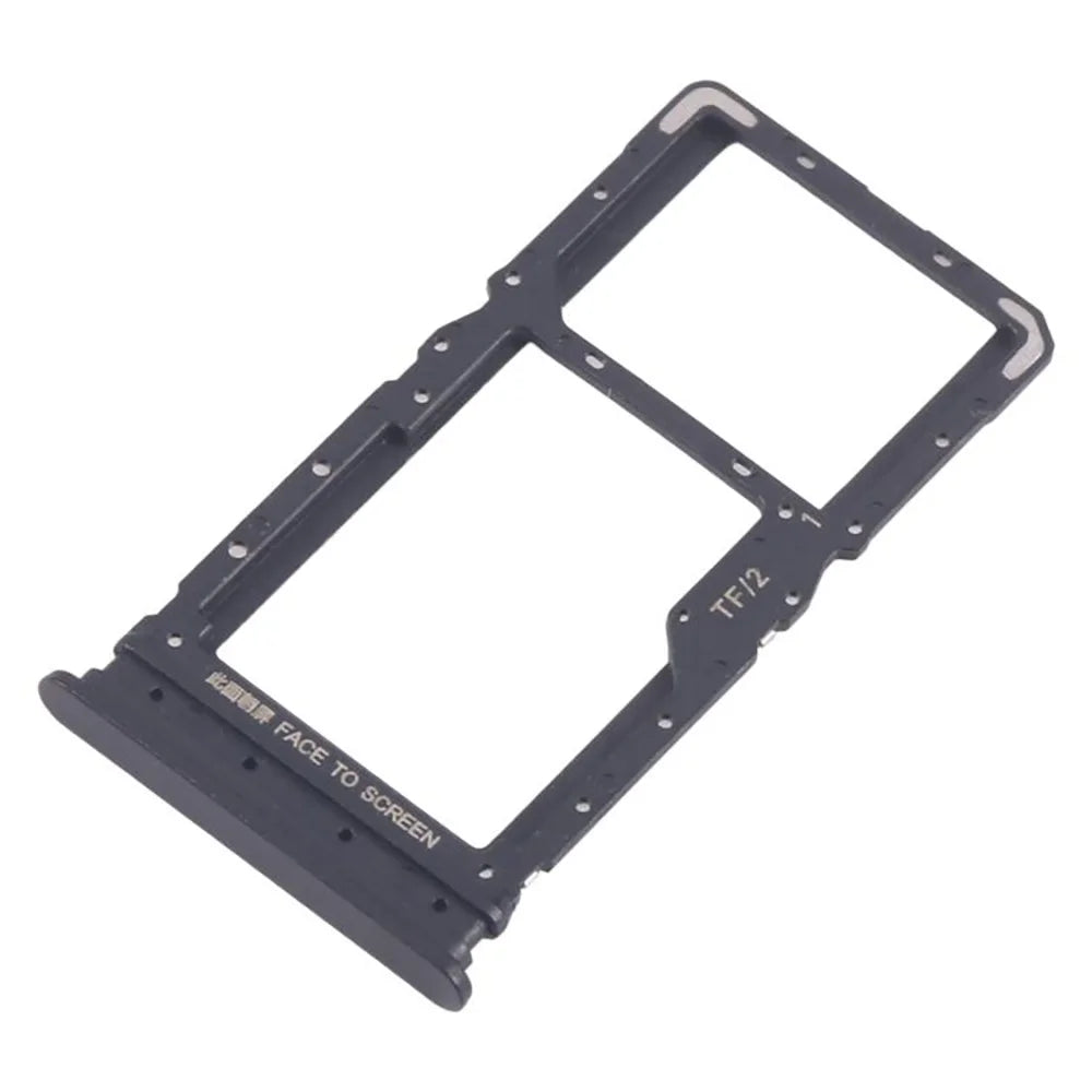 For Xiaomi Redmi 15 5G (Global) (169mm) Dual SIM Card Tray Holder Replacement Part (Without Logo) - Black - 1