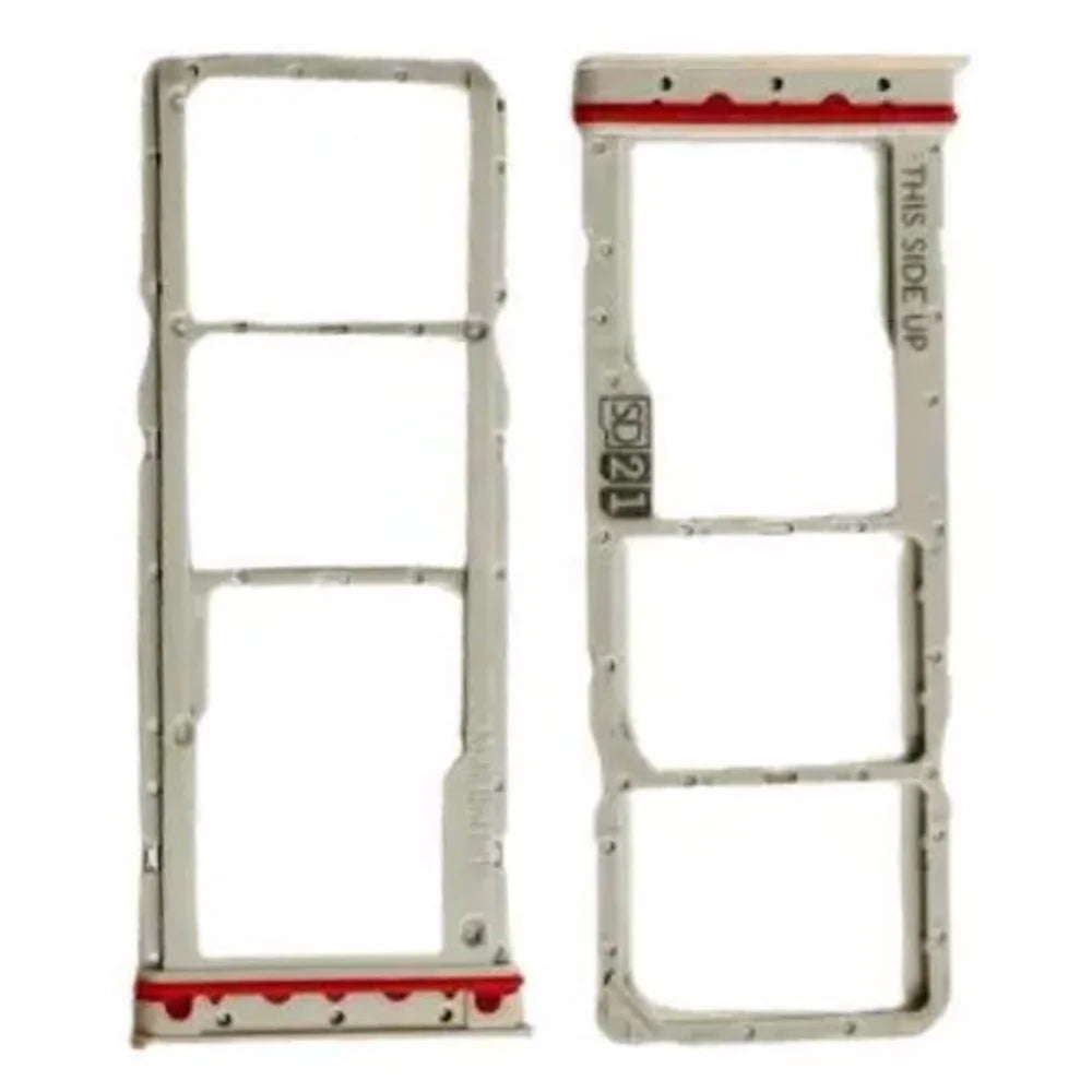 For Motorola Moto E13 4G OEM Dual SIM Card Tray Holder Replacement Part (Without Logo) - White - 1