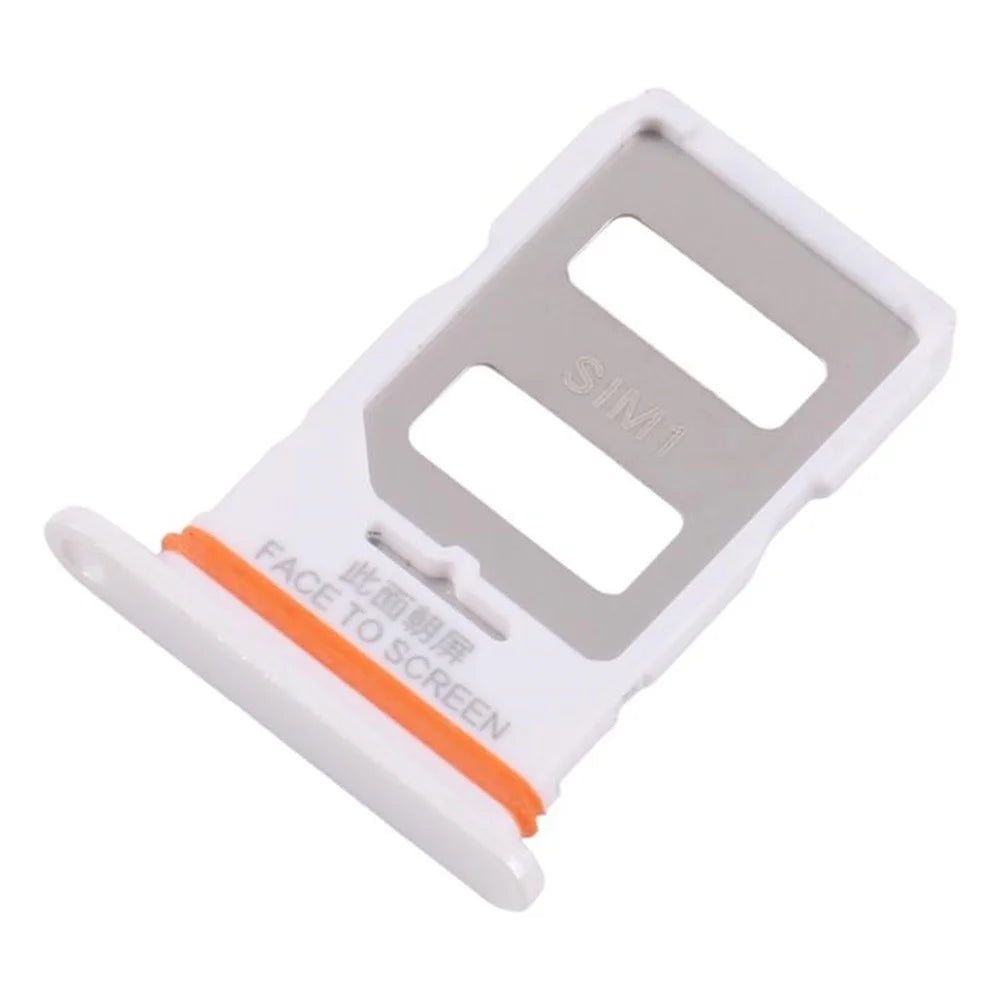 For Xiaomi Poco X6 5G Dual SIM Card Tray Holder Replacement Part (Without Logo) - White - 1