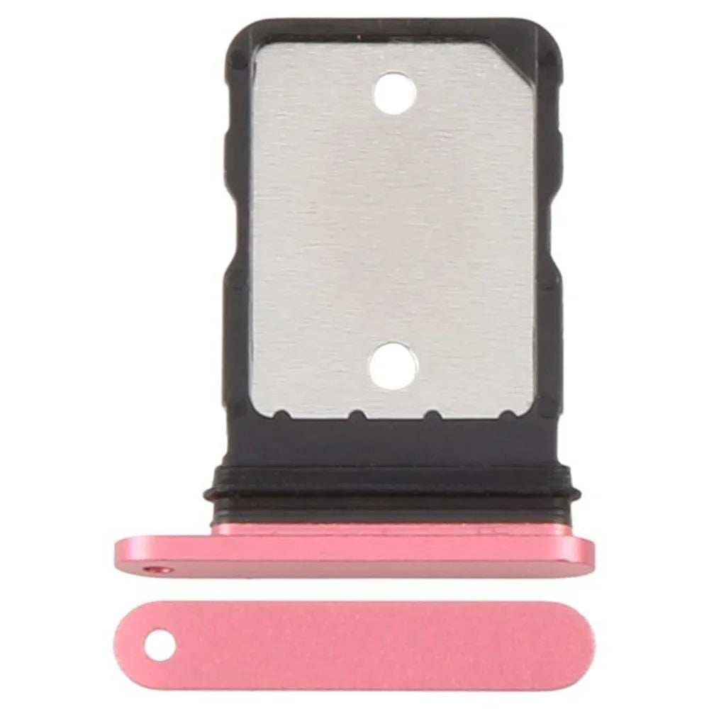 For Google Pixel 9a OEM Dual SIM Card Holder Replacement Part (Without Logo) - Pink - 1