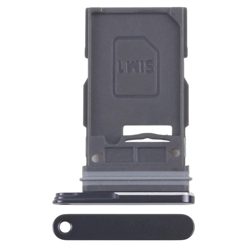 For Samsung Galaxy S26+ SM-S947U US Version OEM Single SIM Card Tray Holder Replacement Part (without Logo) - Black - 1