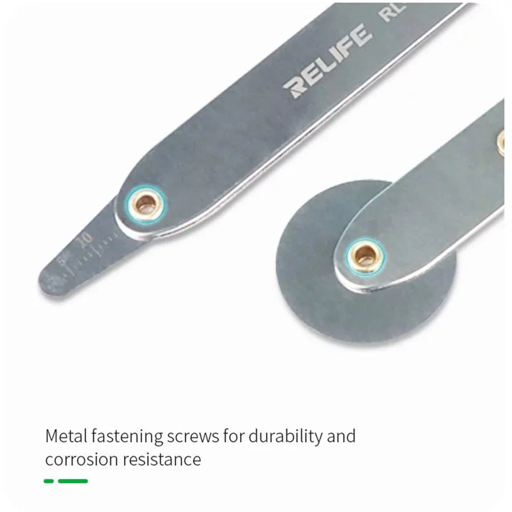 RELIFE RL-060 Metal Opening Repair Pry Crowbar Tool Kit Feeler Dsassembly Set for Phone Screen - 4