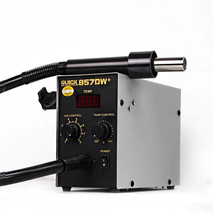 QUICK 857DW+ Adjustable Hot Air Gun Station 580W SMD Rework Station - AC 110V - 2