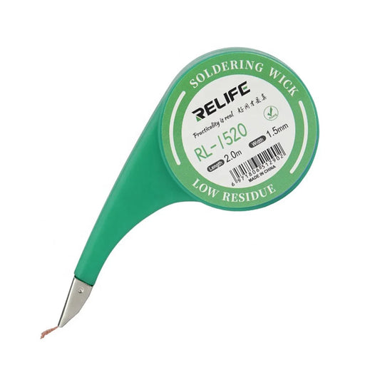RELIFE Solder Wick Copper Wire Tool Remove Solder Repair Tool for Mobile Phone - Size: 1.5mm x 2.0m - 1