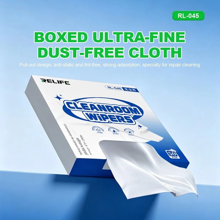 RELIFE RL-045 50Pcs/Bag Pull Type Anti-static Dust-free Cloth for Phone Repair Wiper Cleaner - 3