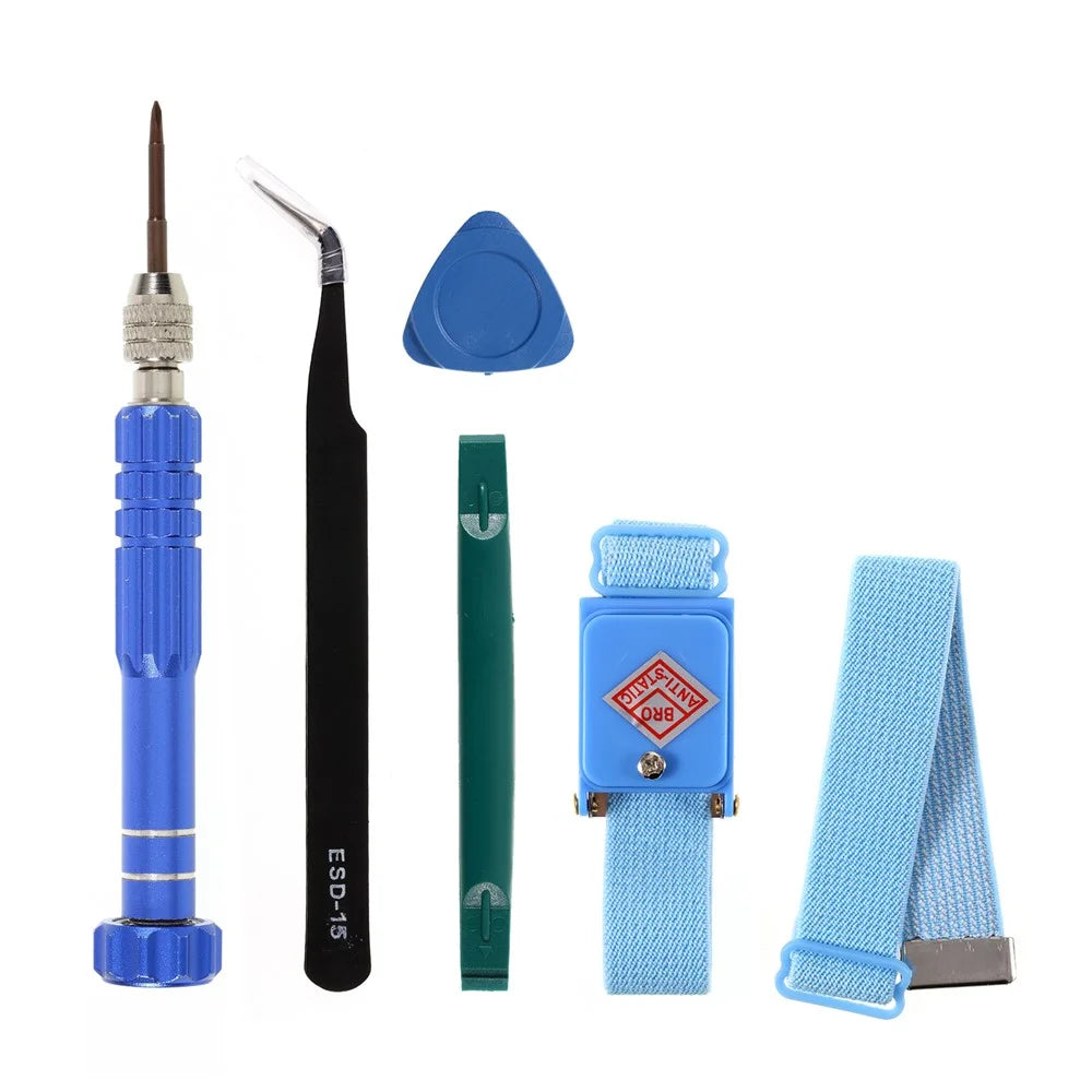 IPARTSEXPERT Silicone Maintenance Pad + Screwdriver Repair Tool Set with Straps, Tweezer & Scraper - 3