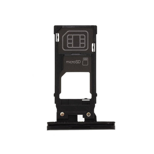 OEM SIM Card Tray Part for Sony Xperia XZ3 H9436/H8416/H9493 - Black - 1