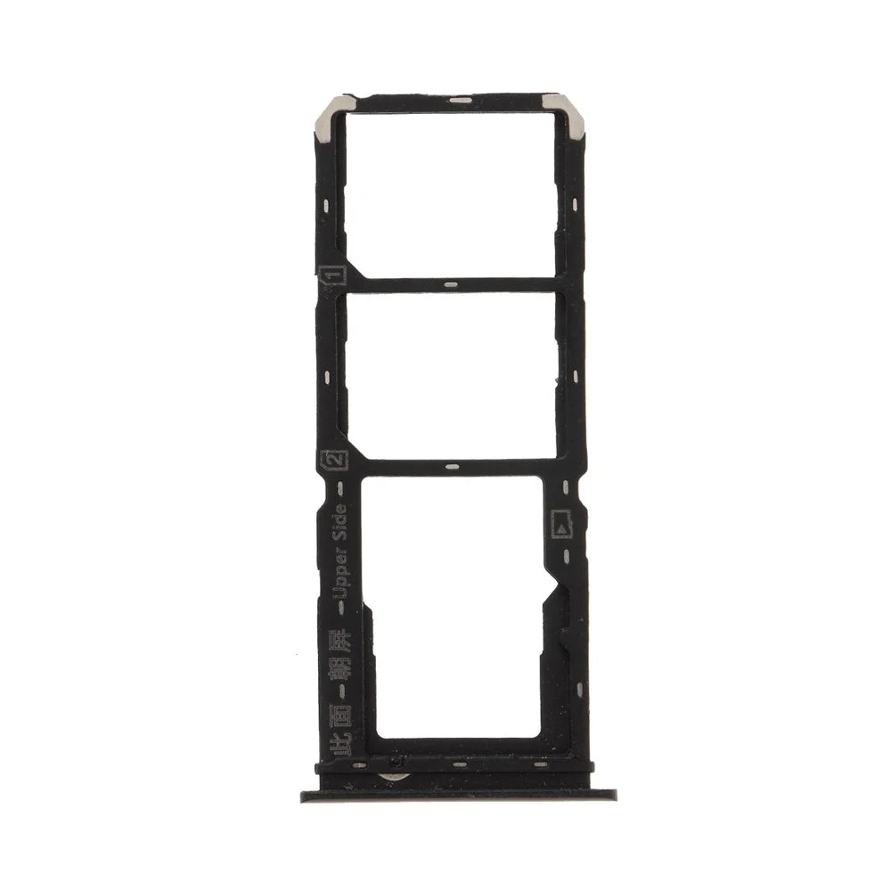 For Vivo Y83 4G OEM Dual SIM Card + SD Card Tray Holder Replacement (without Logo) - Black - 1