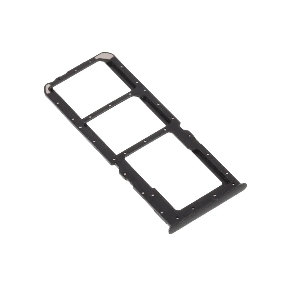 OEM Dual SIM Card + Micro SD Card Tray Holders Part for Oppo A5 / A3s - Black - 4
