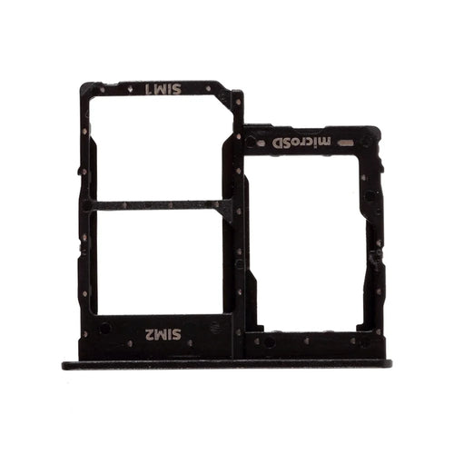 OEM Dual SIM Card + Micro SD Card Tray Holder Repair Part for Samsung Galaxy A01 Core A013 - Black - 1