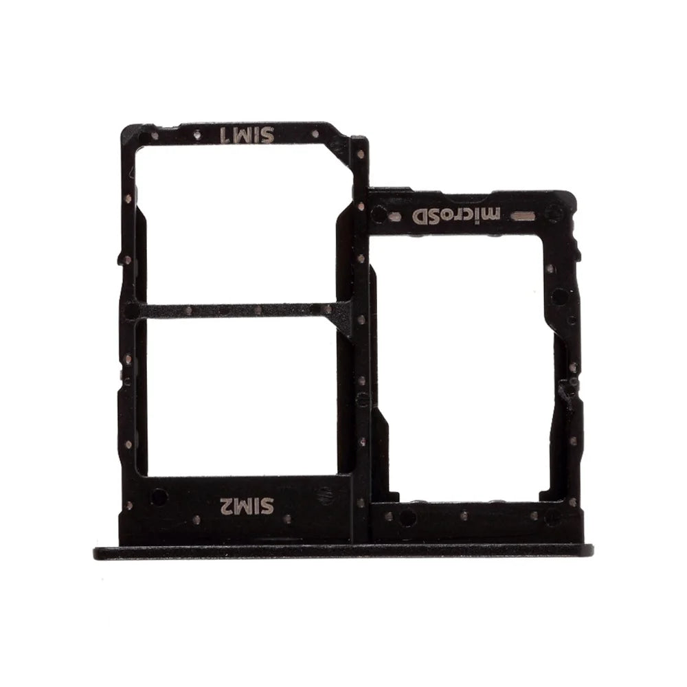 OEM Dual SIM Card + Micro SD Card Tray Holder Repair Part for Samsung Galaxy A01 Core A013 - Black - 1