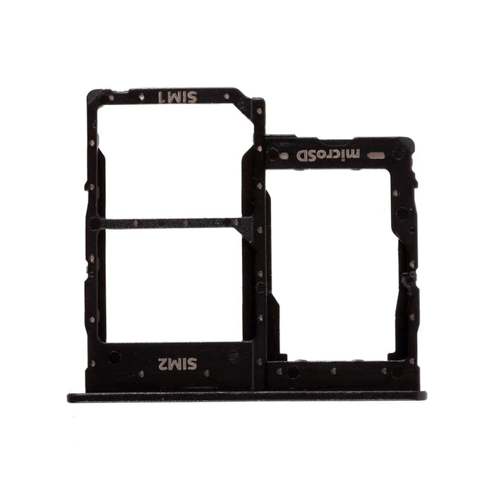 OEM Dual SIM Card + Micro SD Card Tray Holder Repair Part for Samsung Galaxy A01 Core A013 - Black - 1