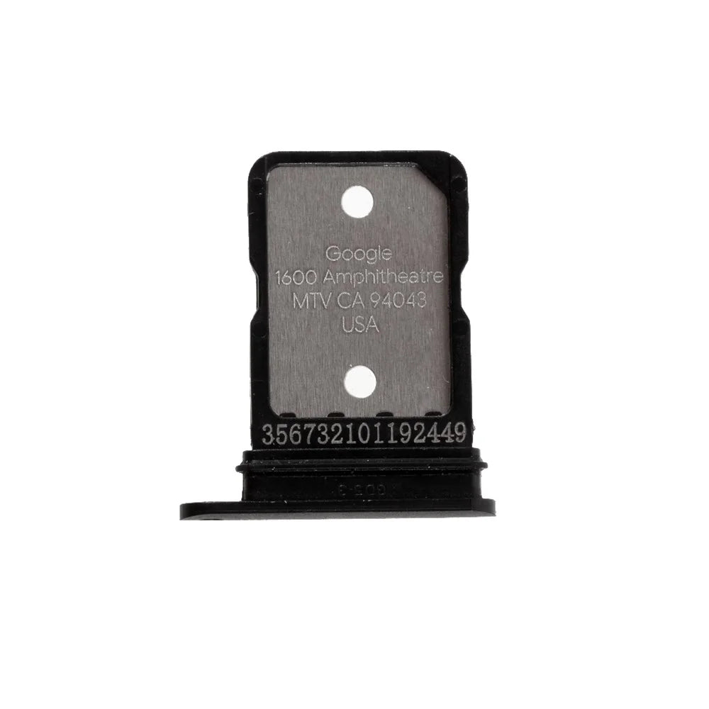 OEM SIM Card Tray Holder Replace Part for Google Pixel 4/4 XL - Black - 1