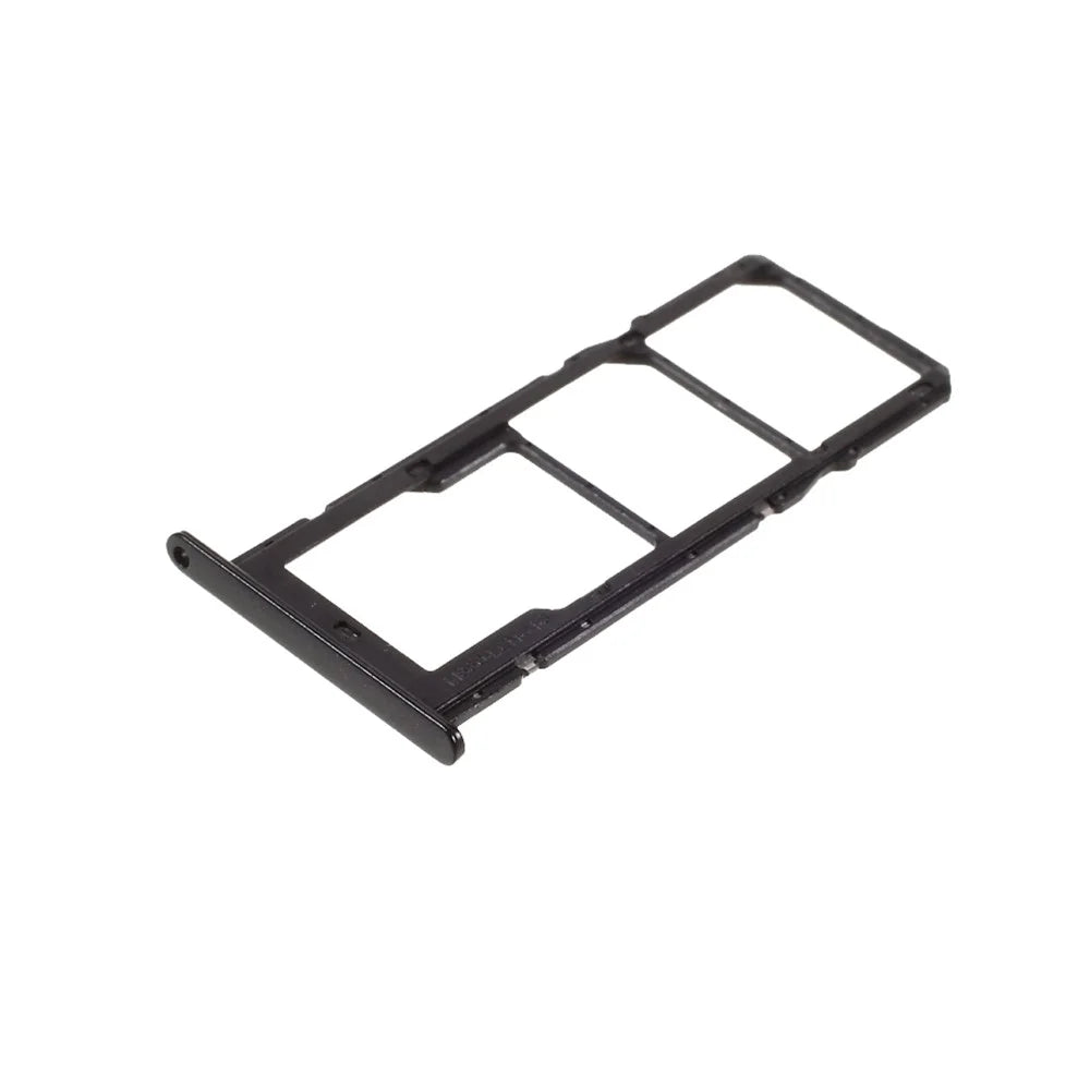 For Huawei P smart 2021 / Honor 10X Lite OEM Dual SIM Card + TF Card Tray Holder Replacement (without Logo) - Black - 3
