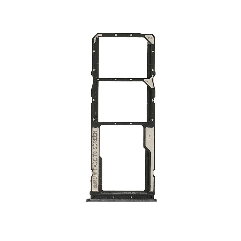 OEM Dual SIM + TF Card Tray Holder Replacement for Xiaomi Redmi 9T (J19S, M2010J19SG, M2010J19SY) - Black - 1