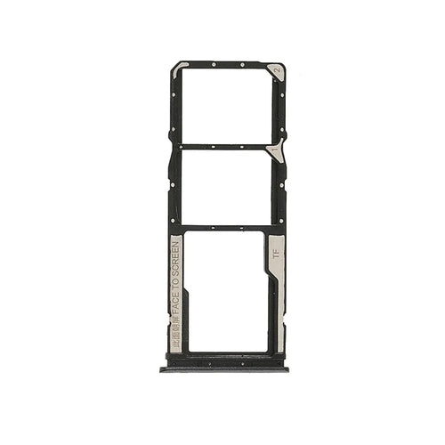 OEM Dual SIM + TF Card Tray Holder Replacement for Xiaomi Redmi 9T (J19S, M2010J19SG, M2010J19SY) - Black - 1
