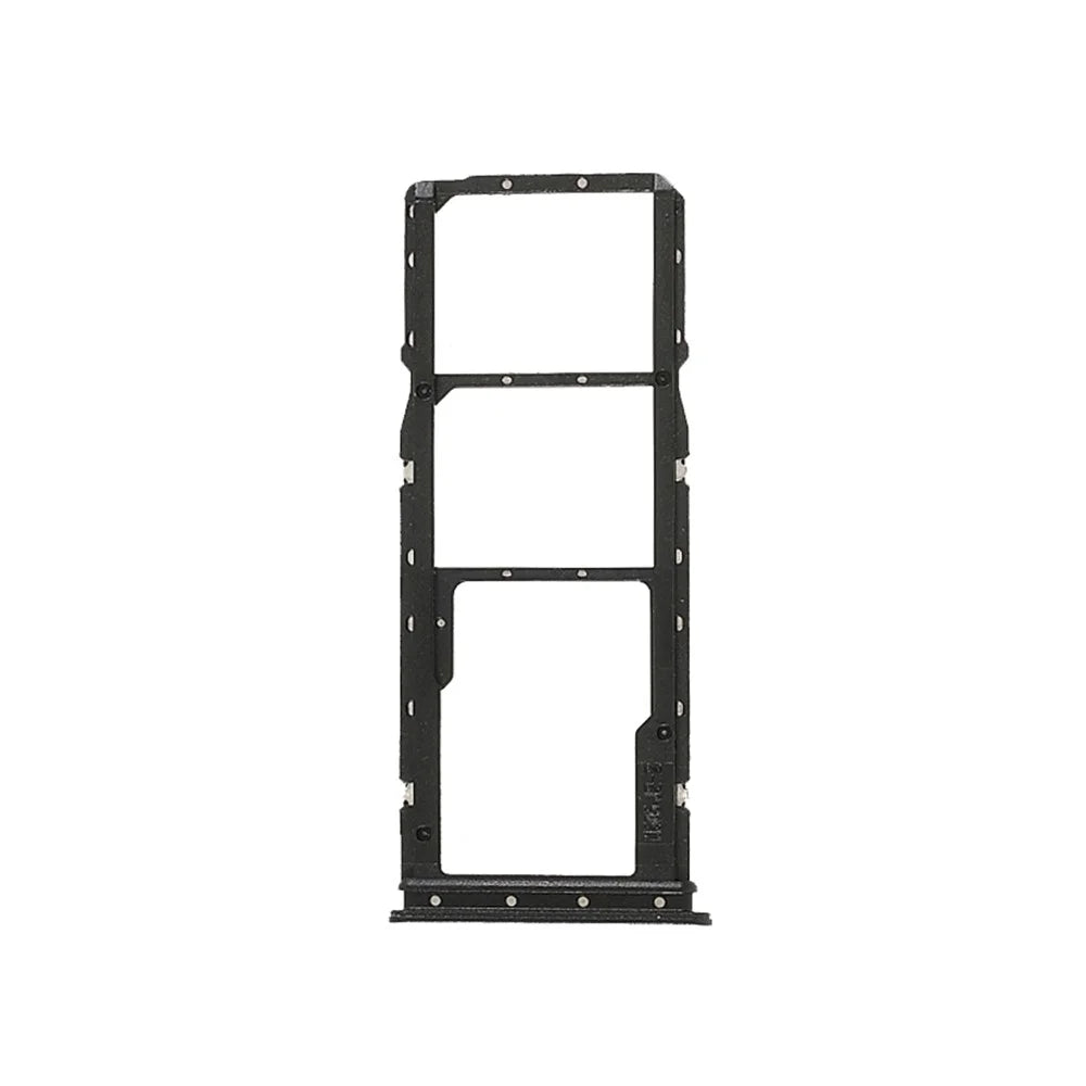 For Xiaomi Redmi 9C M2006C3MG, M2006C3MT OEM Dual SIM Card + TF Card Tray Holder Replacement (without Logo) - Black - 2