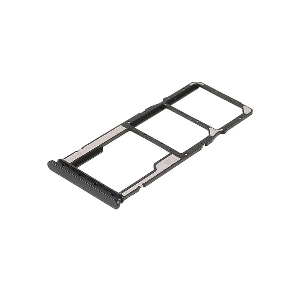 For Xiaomi Redmi 9C M2006C3MG, M2006C3MT OEM Dual SIM Card + TF Card Tray Holder Replacement (without Logo) - Black - 3