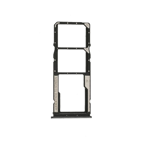 For Xiaomi Poco M3 M2010J19CG, M2010J19CI OEM Dual SIM Card + TF Card Tray Holder Replacement (without Logo) - Black - 1