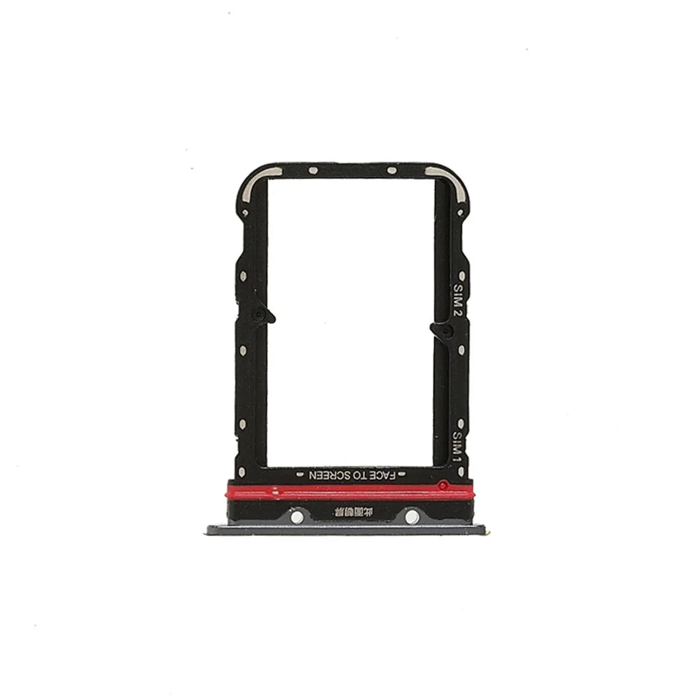 OEM Dual SIM Card Tray Holder Replace Part for Xiaomi Mi Note 10 Lite (M2002F4LG/M1910F4G) - Black - 1