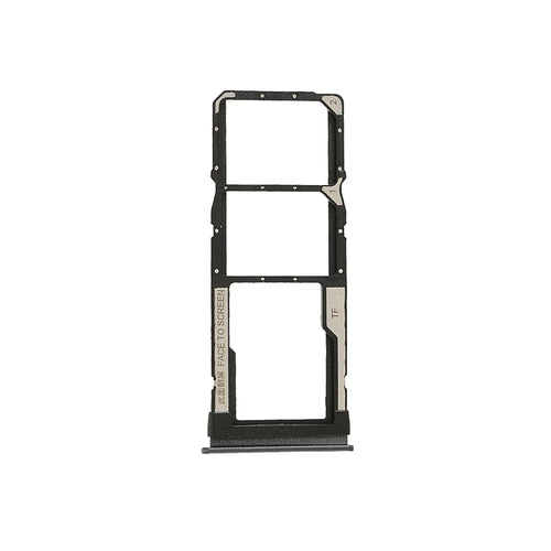 OEM Dual SIM + TF Card Tray Holder Replacement for Xiaomi Redmi Note 9T 5G (M2007J22G, J22) - Black - 1