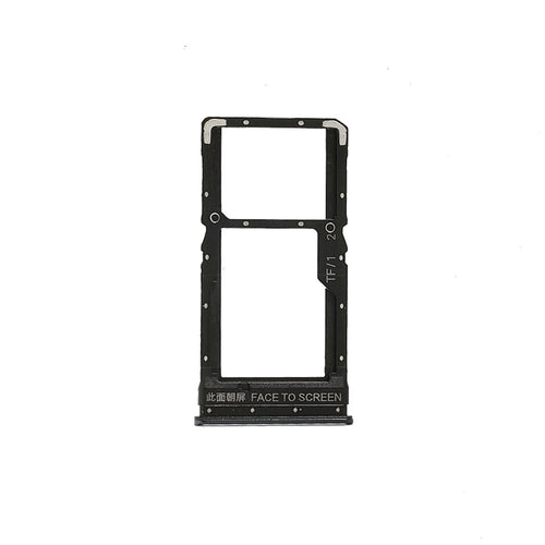 OEM Single SIM + TF Card Tray Holder Repair Part (without Logo) for Xiaomi Poco X3 (MZB07Z0IN/MZB07Z1IN/MZB07Z2IN/MZB07Z3IN/MZB07Z4IN/MZB9965IN/M2007J20CI) - Black - 1