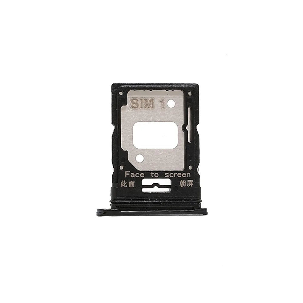OEM Dual SIM Card Tray Holder Replace Part for Xiaomi Mi 11 Lite 4G (M2101K9AG) - Black - 1