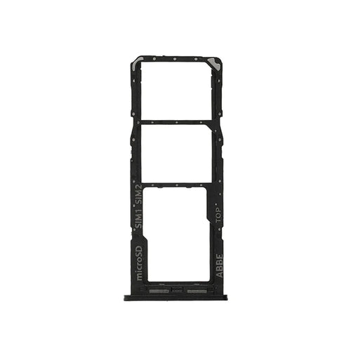 OEM Micro SD Card Slot Dual SIM Card Tray Holder Replacement for Samsung Galaxy A22 4G A225 (EU Version) - Black - 1
