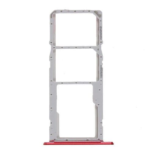 OEM Dual SIM + TF Card Tray Holder Replacement (without Logo) for LG K22 - Red - 1