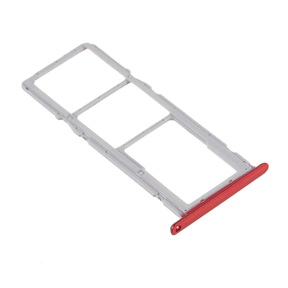 OEM Dual SIM + TF Card Tray Holder Replacement (without Logo) for LG K22 - Red - 3