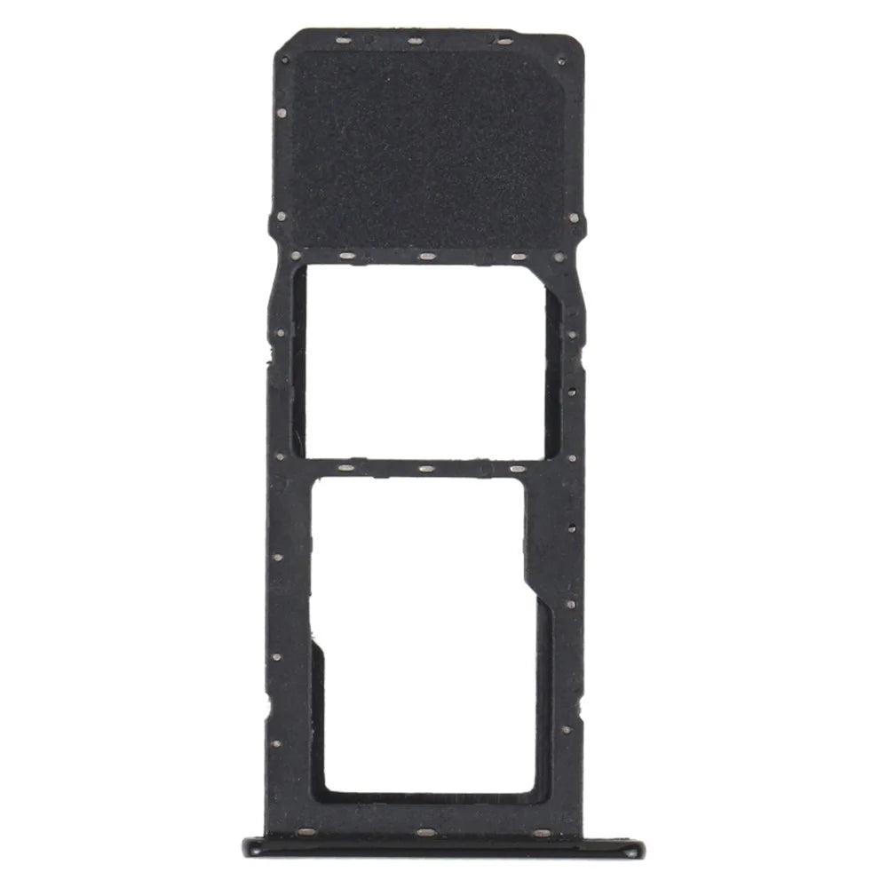 OEM SIM Card + TF Card Tray Holder Replacement (without Logo) for LG K41S - Black - 1