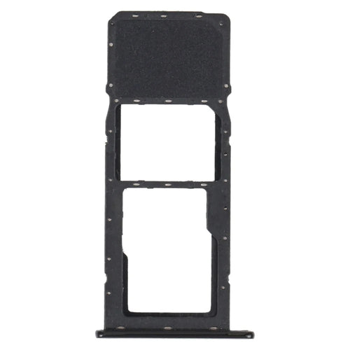 OEM SIM Card + TF Card Tray Holder Replacement (without Logo) for LG K41S - Black - 1
