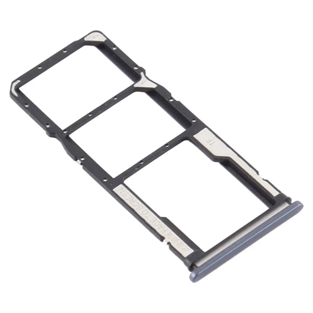 Dual SIM + TF Card Tray Holder Replacement (without Logo) for Xiaomi Redmi 9 - Black - 1