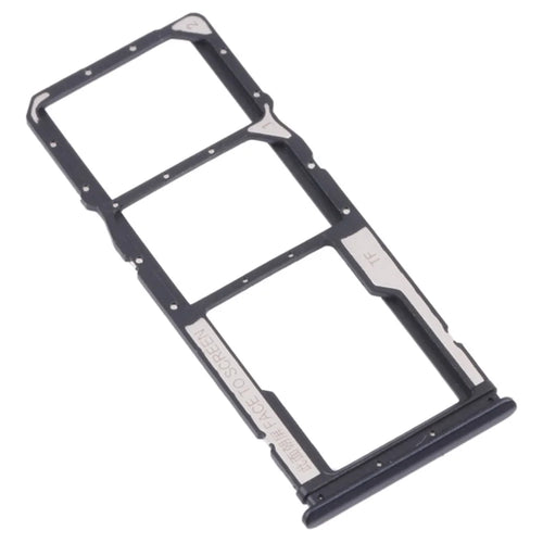 Dual SIM + TF Card Tray Holder Replacement (without Logo) for Xiaomi Redmi Note 9 4G (Qualcomm Snapdragon 662)/9T J19S/M2010J19SC/M2010J19SG/M2010J19SY - Black - 1